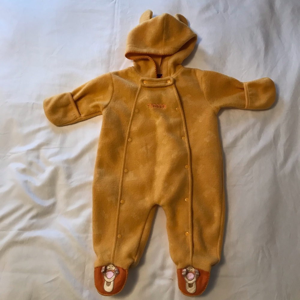 Tigger yellow winter onesie 0-3 months